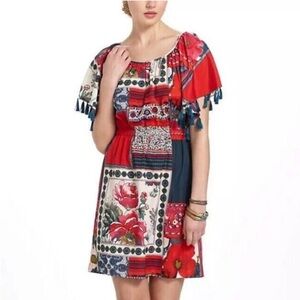 Anthropologie Floral Patchwork Dress by Vanessa Virginia
